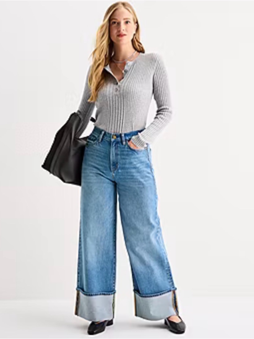A.N.A Highest-Rise Wide Leg Jeans Size 16 Mwt